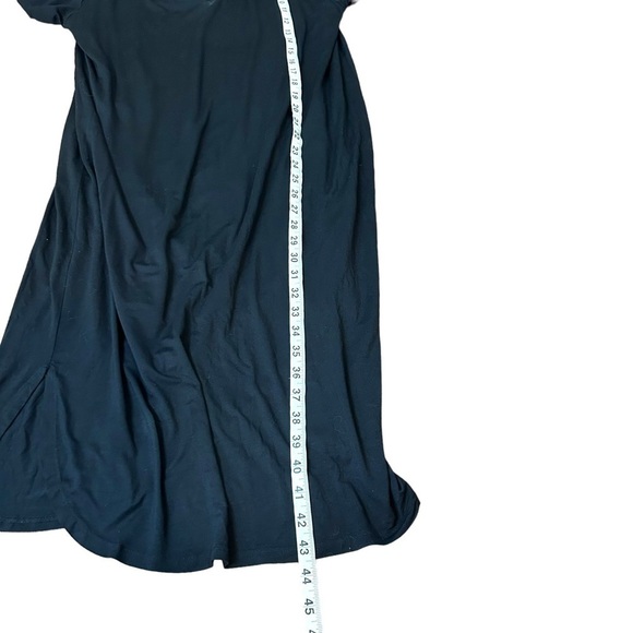 JACKSON Rowe Black V-Neck T-Shirt Dress - Picture 6 of 8